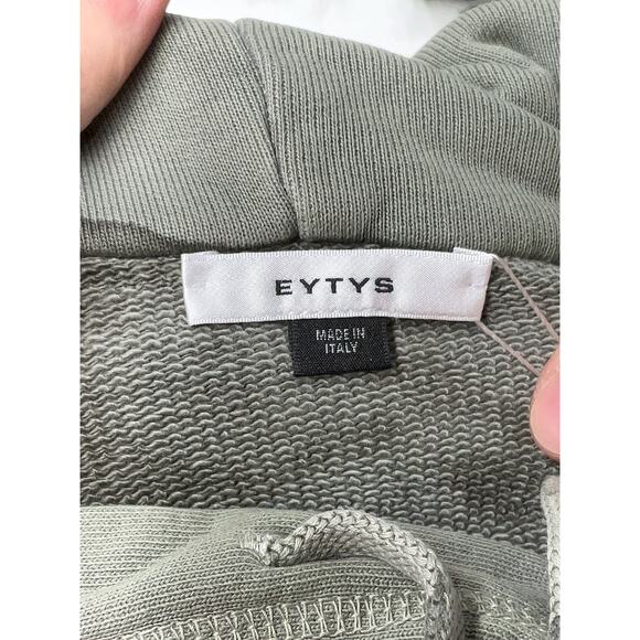 Eytys Lewis Hooded Sweatshirt Stained Green Size XS New with tags SOLD OUT - Picture 3 of 6
